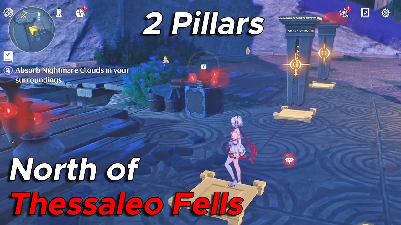 2 Pillars | Absorb Nightmare Clouds | North of Thessaleo Fells Rinascita | Wuthering Waves