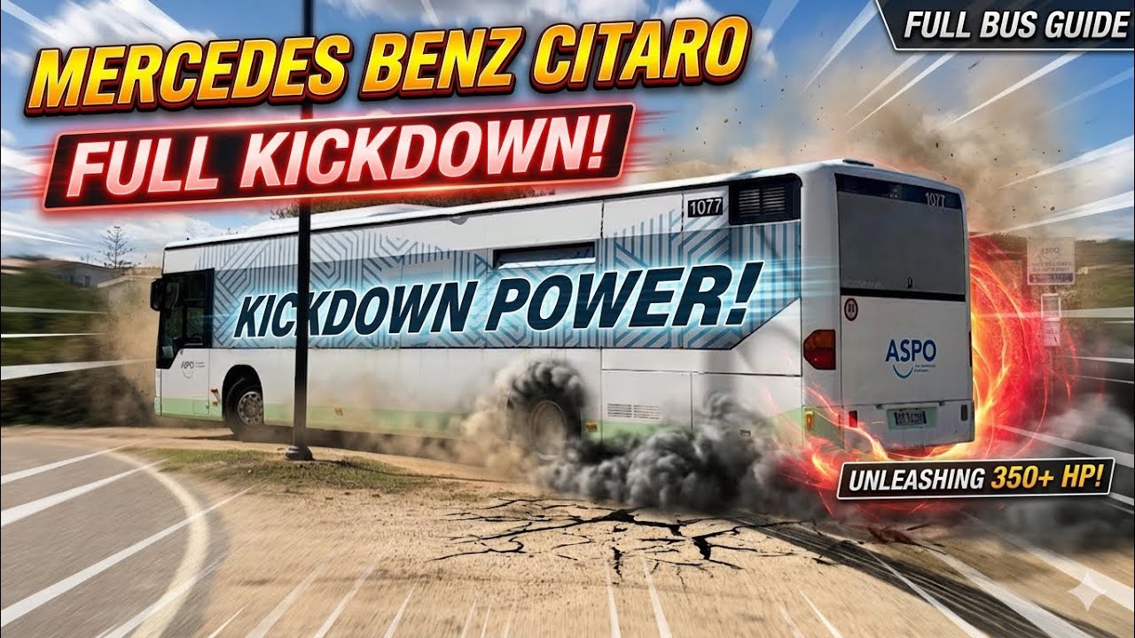 FULL KICKDOWN!! MERCEDES BENZ CITARO | OLBIA BUS LINEA 4 | BADOS → OLBIA