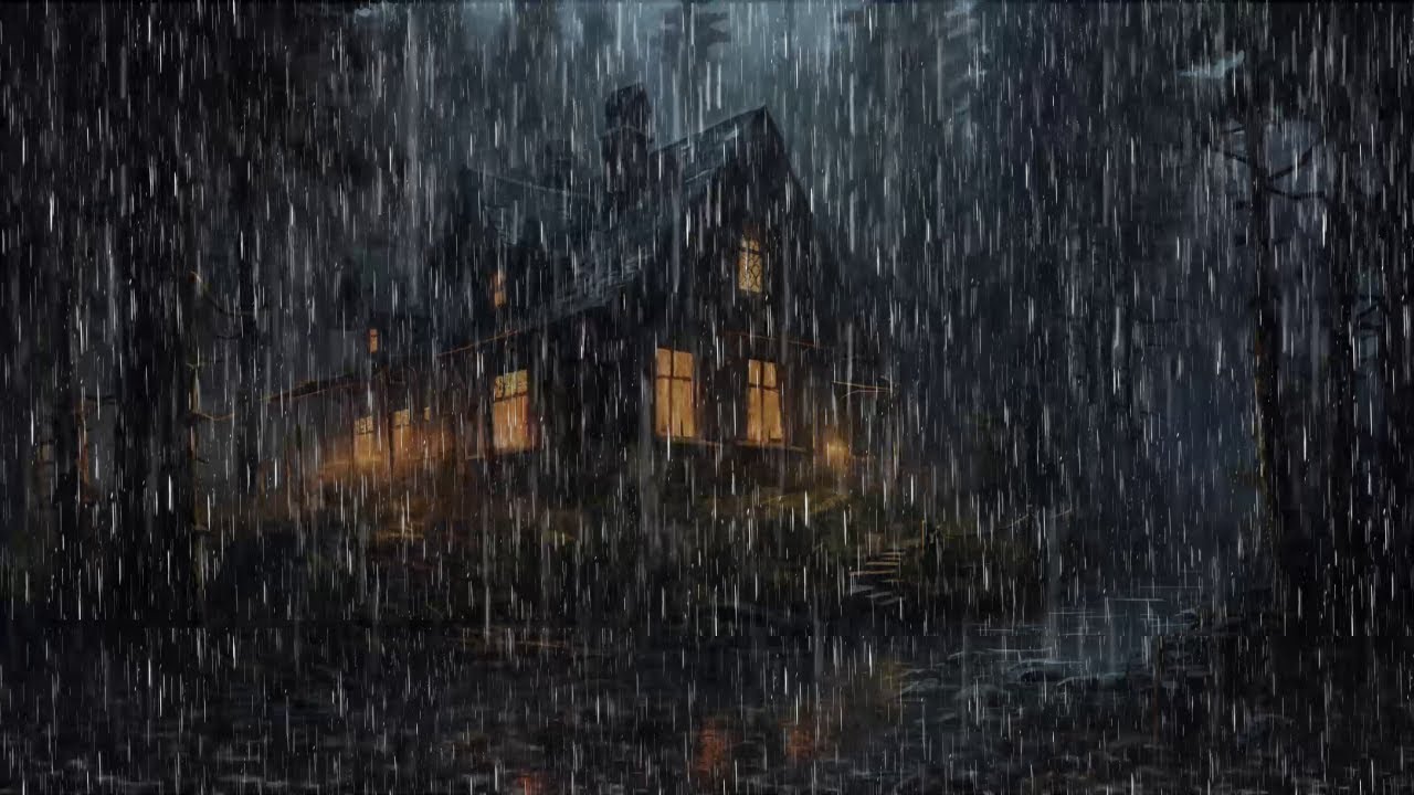 Soothing Rain Sanctuary 1 Hour of Peaceful Rain Sounds for Sleep, Study, and Relaxation  Rainstorm