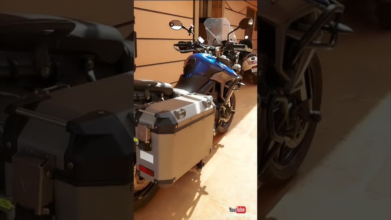 Panniers full installation in Adventure Bikes | Triumph Tiger 800 Modifications #panniers #triumph