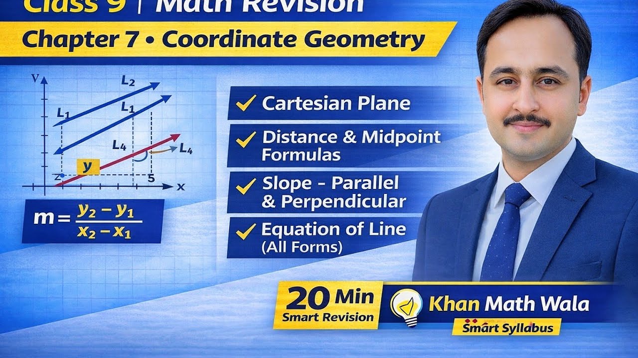 Chapter 7 , 9th class | Complete Concept in 20 Minute |Smart Revision | Khan Math Wala |Board Exam |