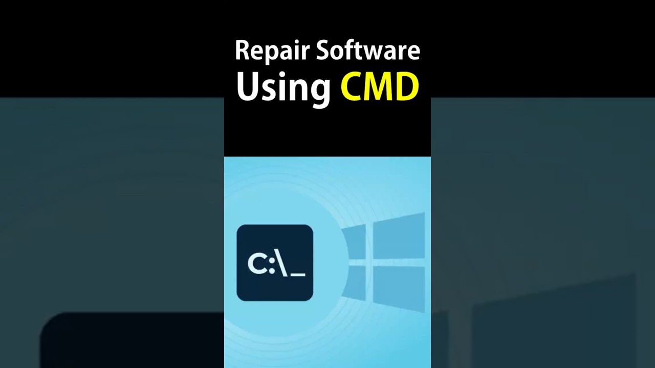 🚀💻 Repair Software using CMD | #Winget #RepairCommand #TechTips