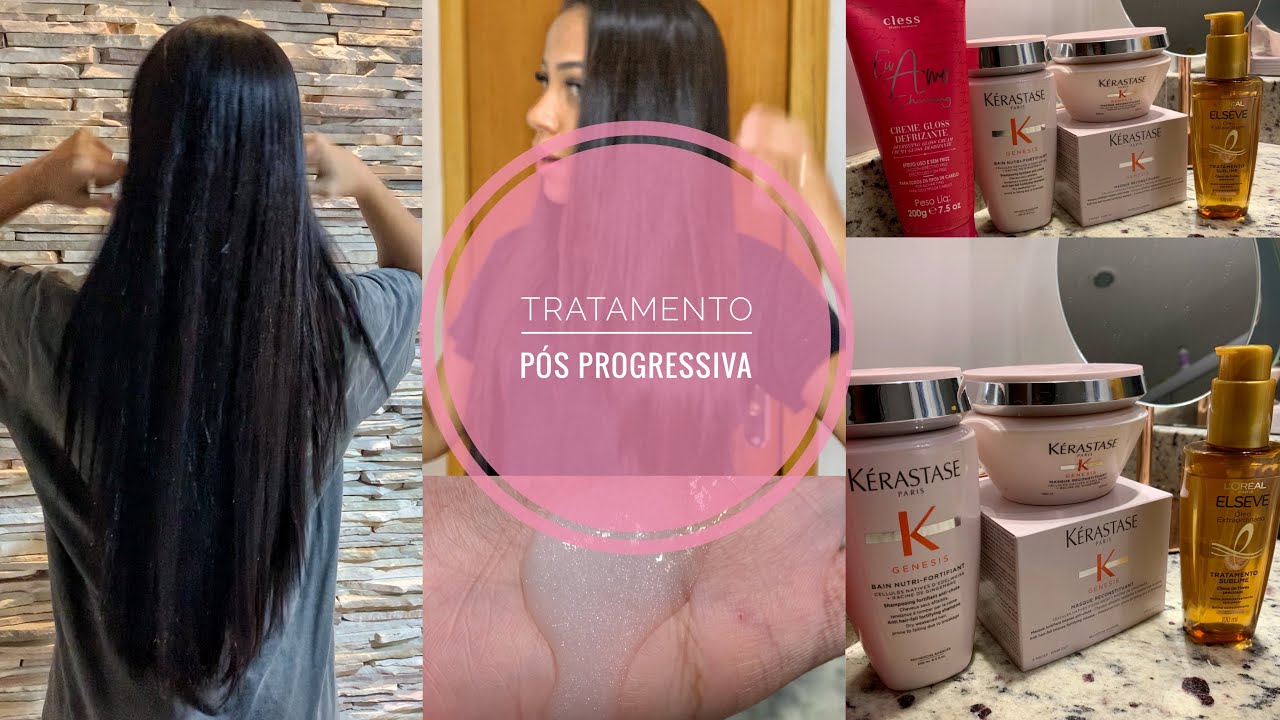 CUIDADOS COM O CABELO PÓS PROGRESSIVA | ROTINA CAPILAR COM GÊNESIS KÉRASTASE