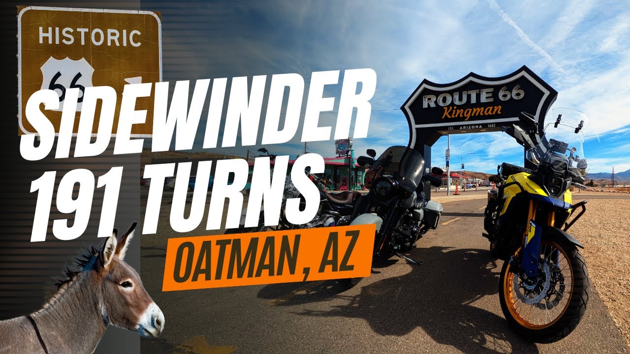 ADV MOTO Route 66 | Oatman Hwy | Arizona Sidewinder 191 Turns