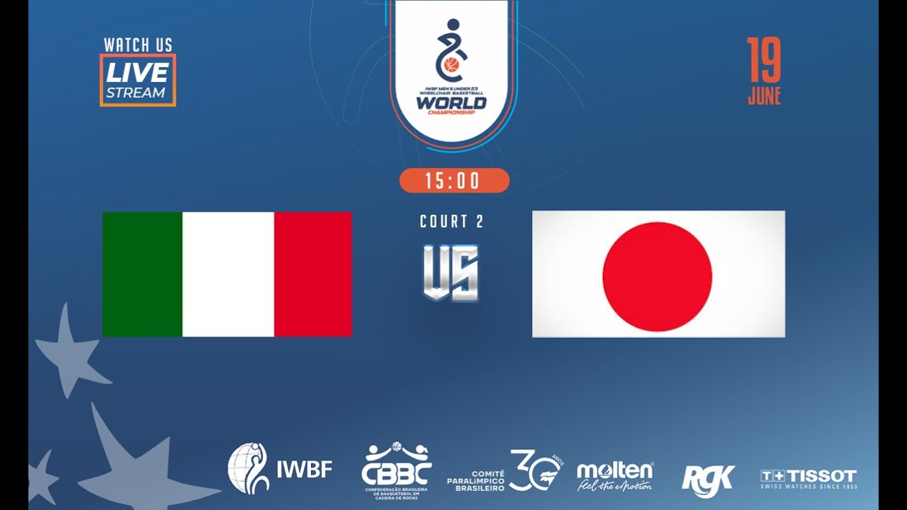 Italy vs Japan | Crossover 5-8 | 2025 IWBF U23 World Championship