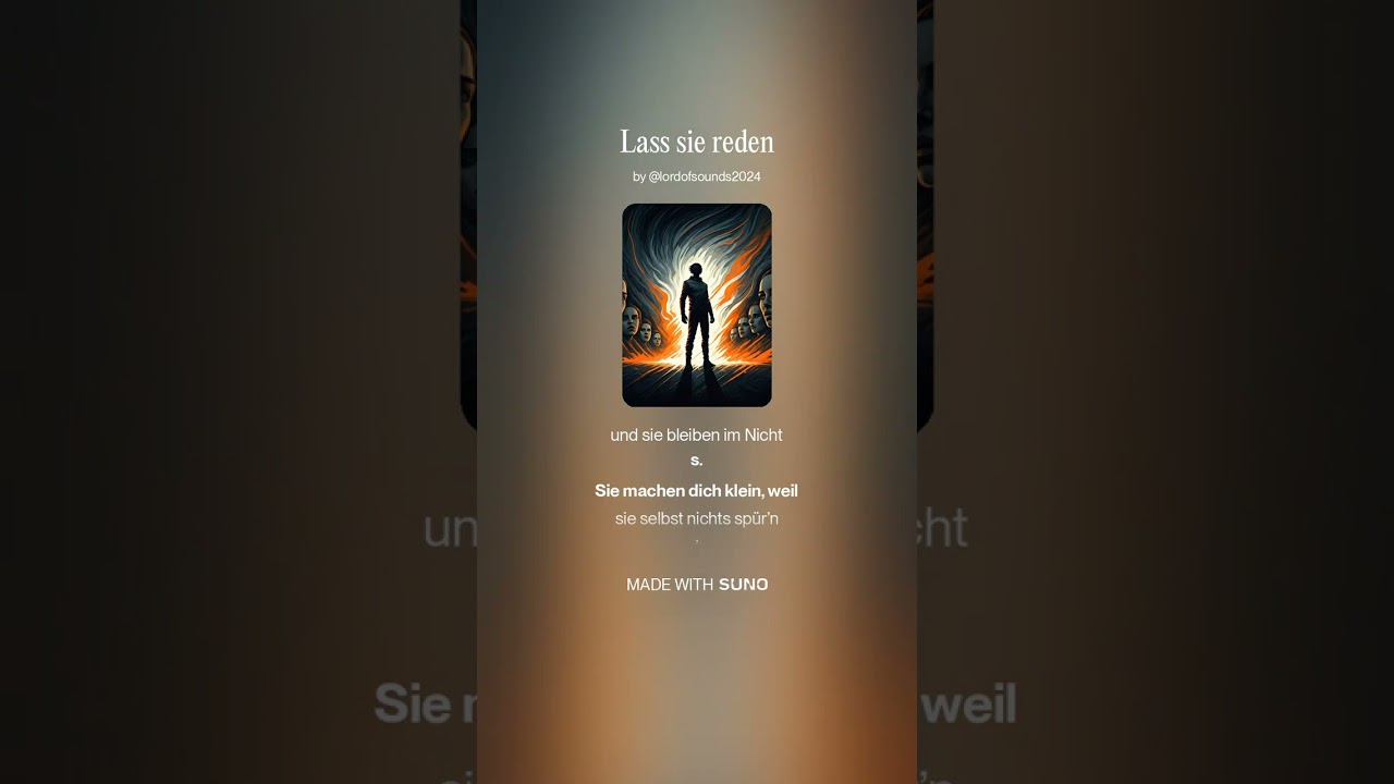 🔥💭 Lass sie reden &ndash; Ein Lied &uuml;ber Neid, St&auml;rke & echtes Selbstvertrauen 💪✨@LordofSounds2024