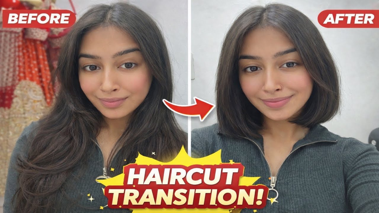 Are ye kya hogyaa 😱😱🤧 #kvmuavlogs #dailyvlog #haircut #newhairstyle 