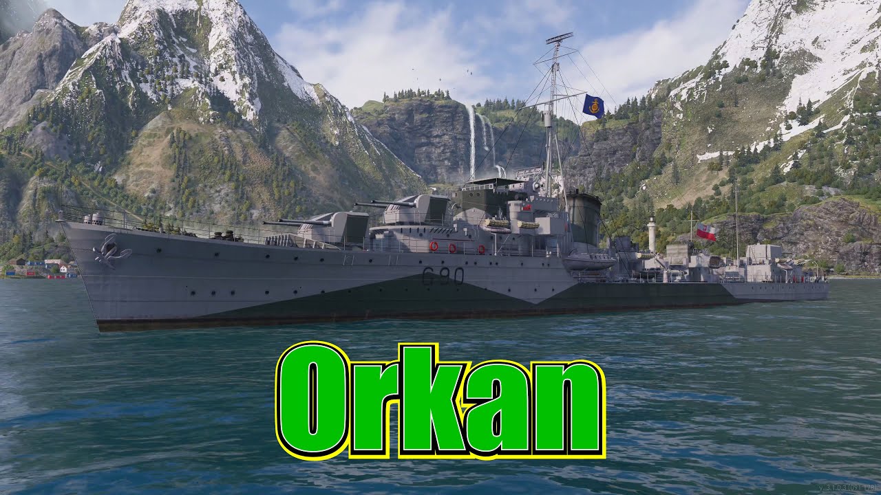 Meet The Orkan! Tier 6 Pan Euro Destroyer (World of Warships Legends Xbox Series X) 4k