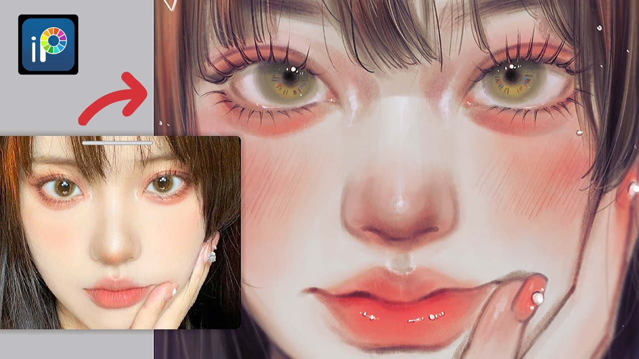 Drawing face in ibisPaintx [Speedpaint]🎨