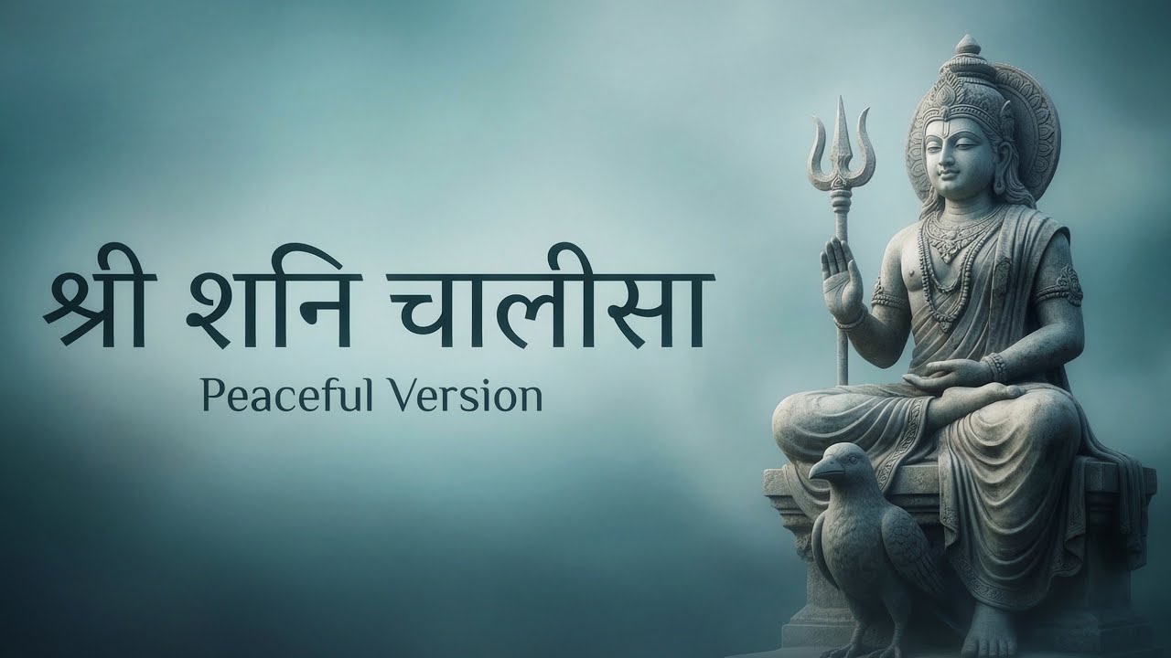 Shree Shani Chalisa 🙏 | Powerful Shani Dev Bhajan | Remove Bad Luck & Shani Dosha | Divine Melody 