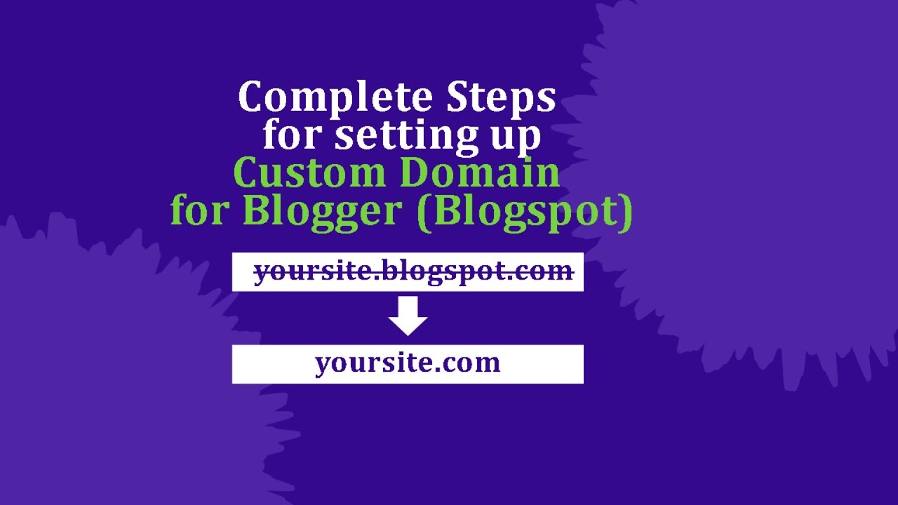 How to setup custom domain for blogger blogspot - Complete Steps #blogger