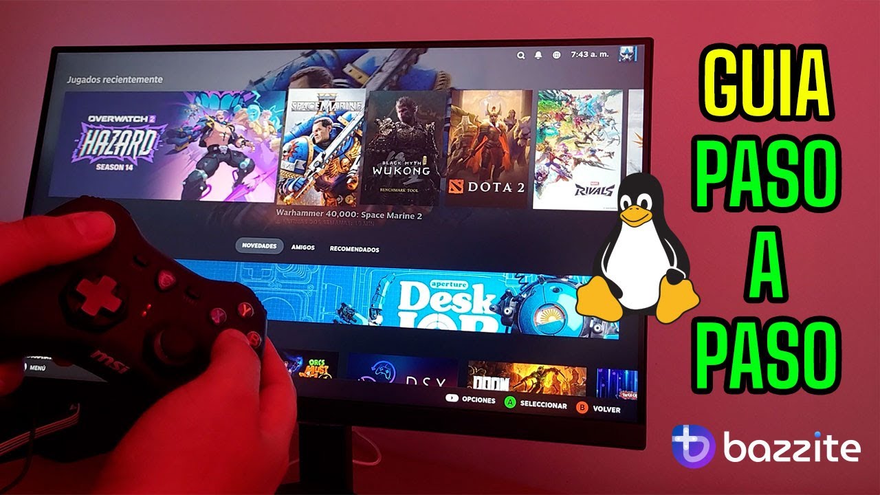 Bazzite en PC - Guía paso a paso para convertir tu PC de Windows en un Steam Deck de Escritorio