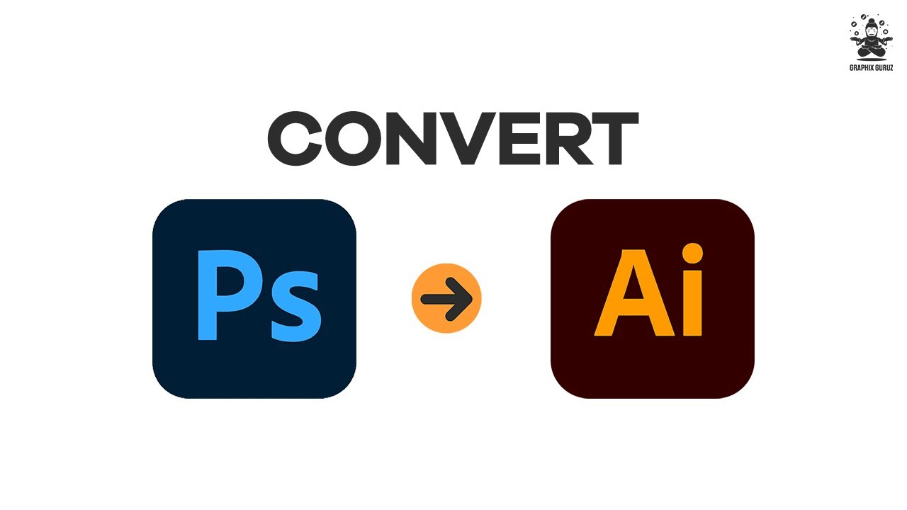 How to Convert Adobe Photoshop PSD file to Illustrator Ai