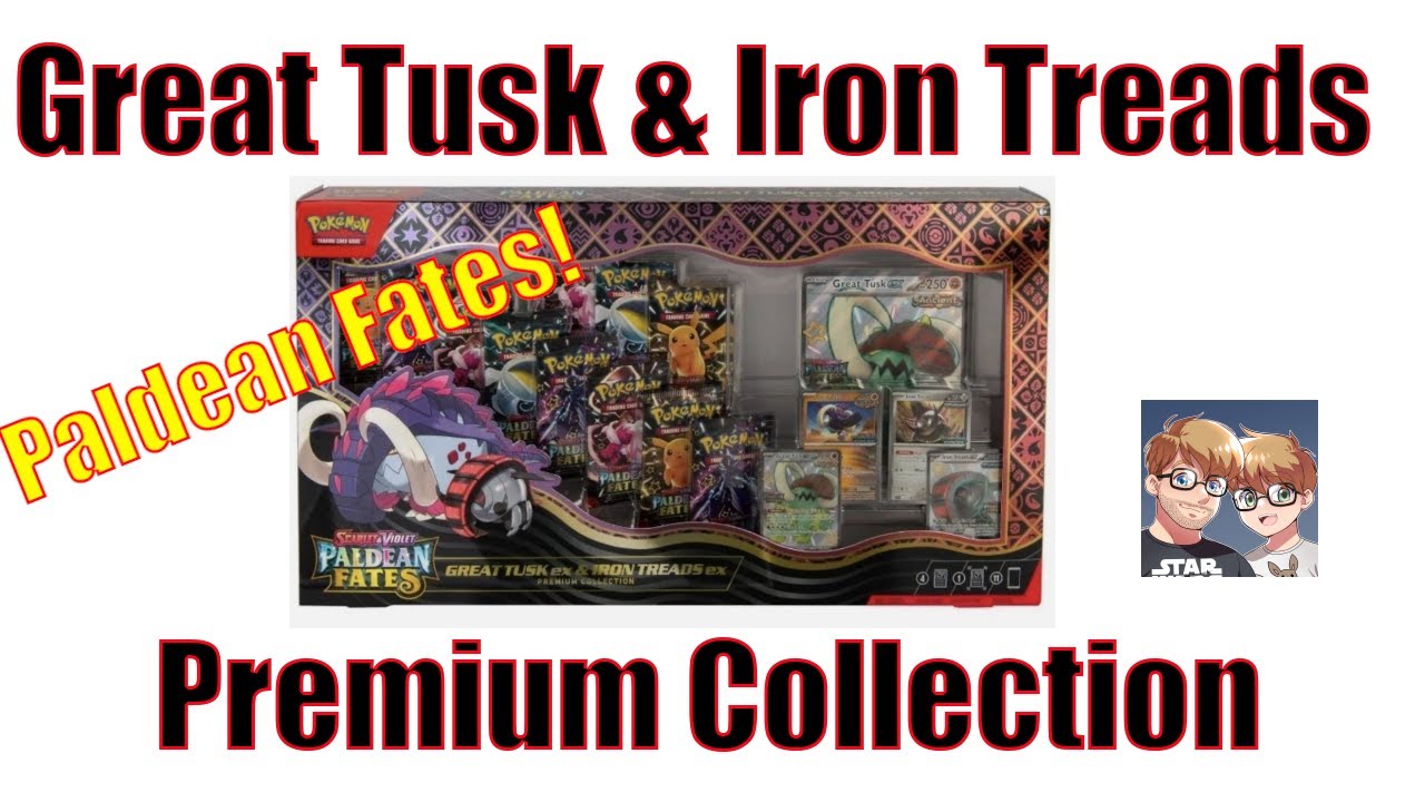 Распаковка коллекционного набора Pokémon Great Tusk & Iron Treads Premium Collection