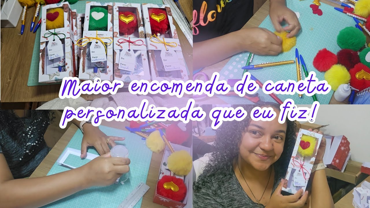 A Maior encomenda que já fiz | 14 canetas Personalizadas!! | Produção Noturna