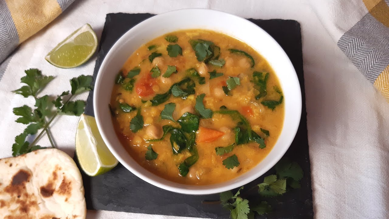 Soupe de lentilles corail et pois chiches 🇮🇳 #266