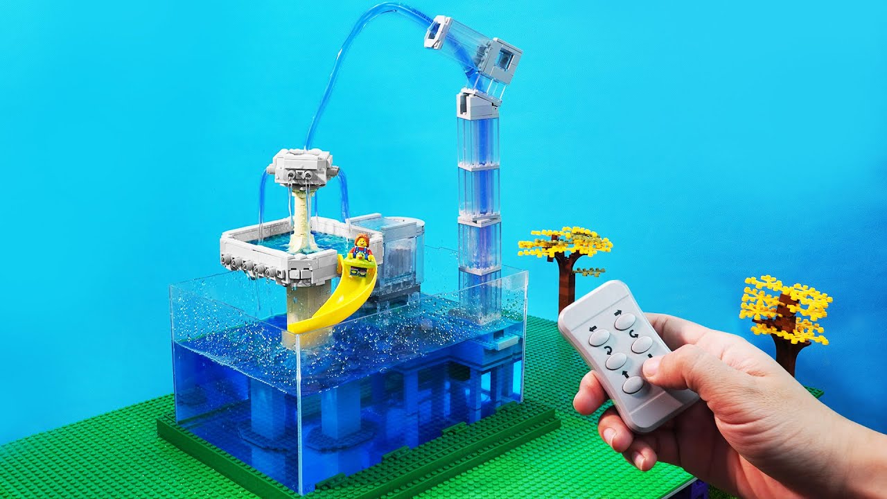 Make Lego Water Pumps Automating for Fountain, Swimming pool