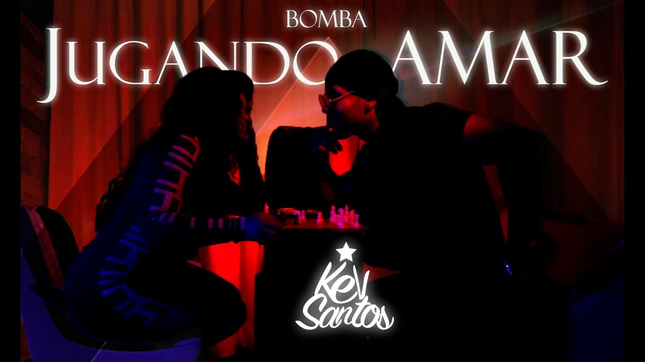 Kev Santos ► JUGANDO AMAR - Bomba (Lyrics Video)