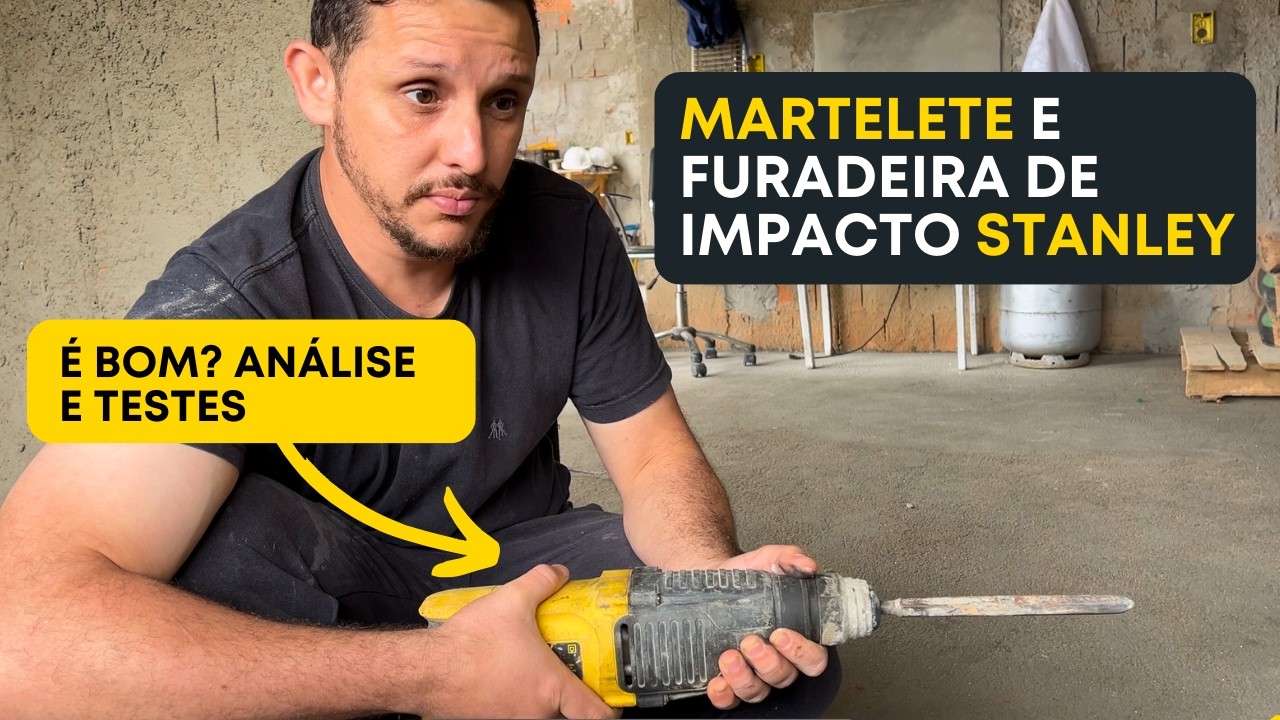 Martelete e Furadeira de Impacto Stanley 800W Modelo SHR263KA - É Bom? Review e Análise Completa