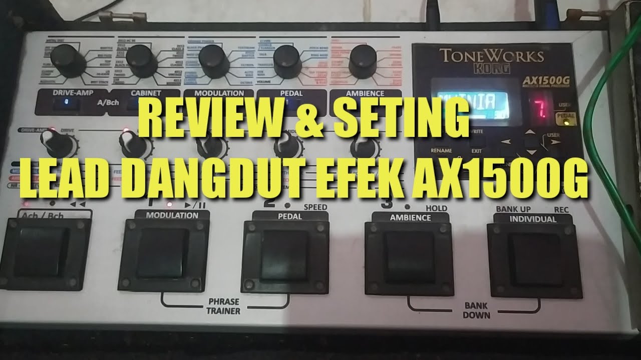 Setting lead dangdut dan clean nya efek ax1500g dengan gitar FENDER STRATOCASTER pu SSS