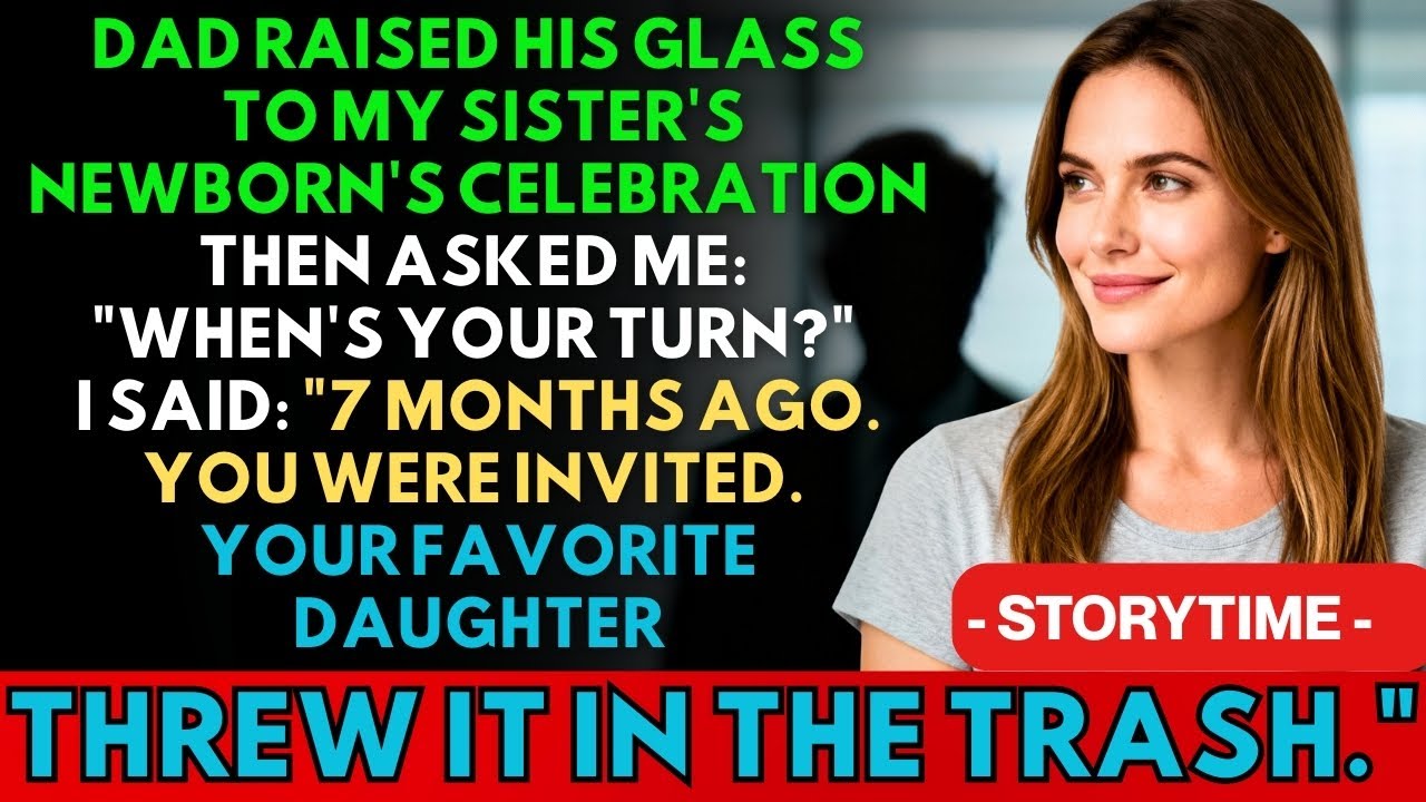 My Dad Toasted His “First Grandchild” — While I Was Holding His 7-Month-Old Granddaughter