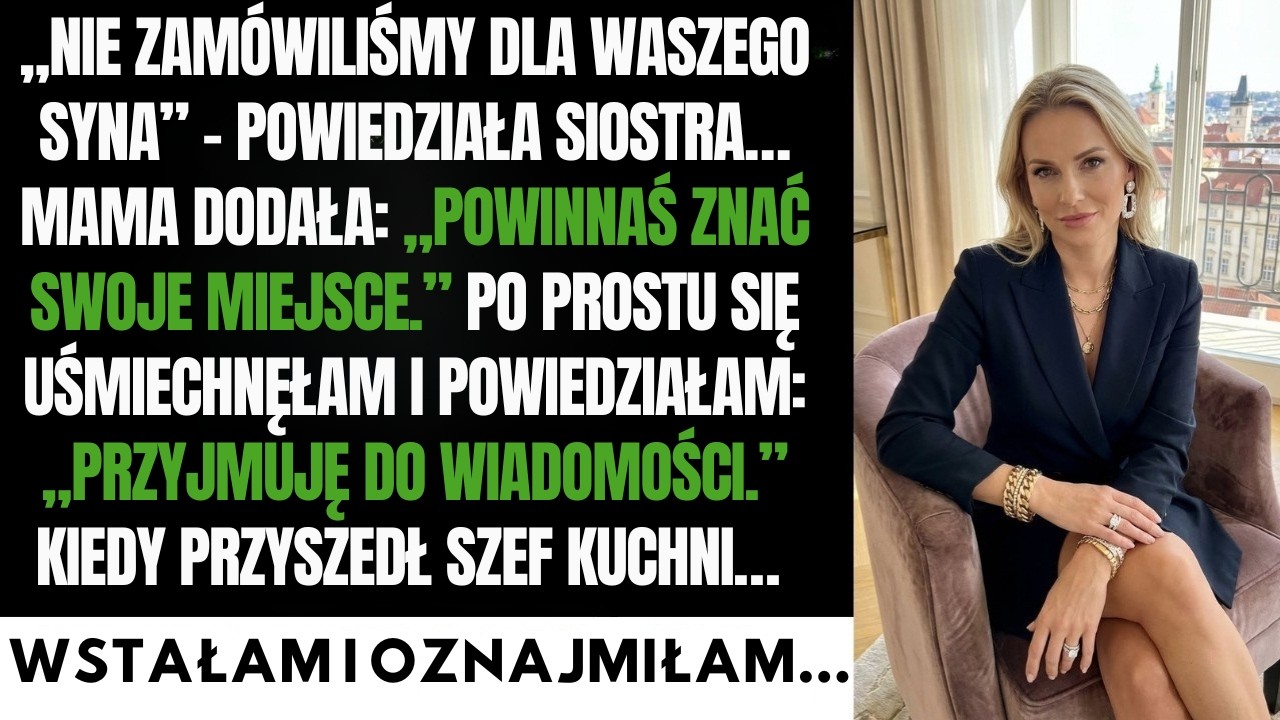 Siostra: „Nie zamówiliśmy dla twojego syna” – postawiła koszyk z chlebem, jej dzieci dostały steki!