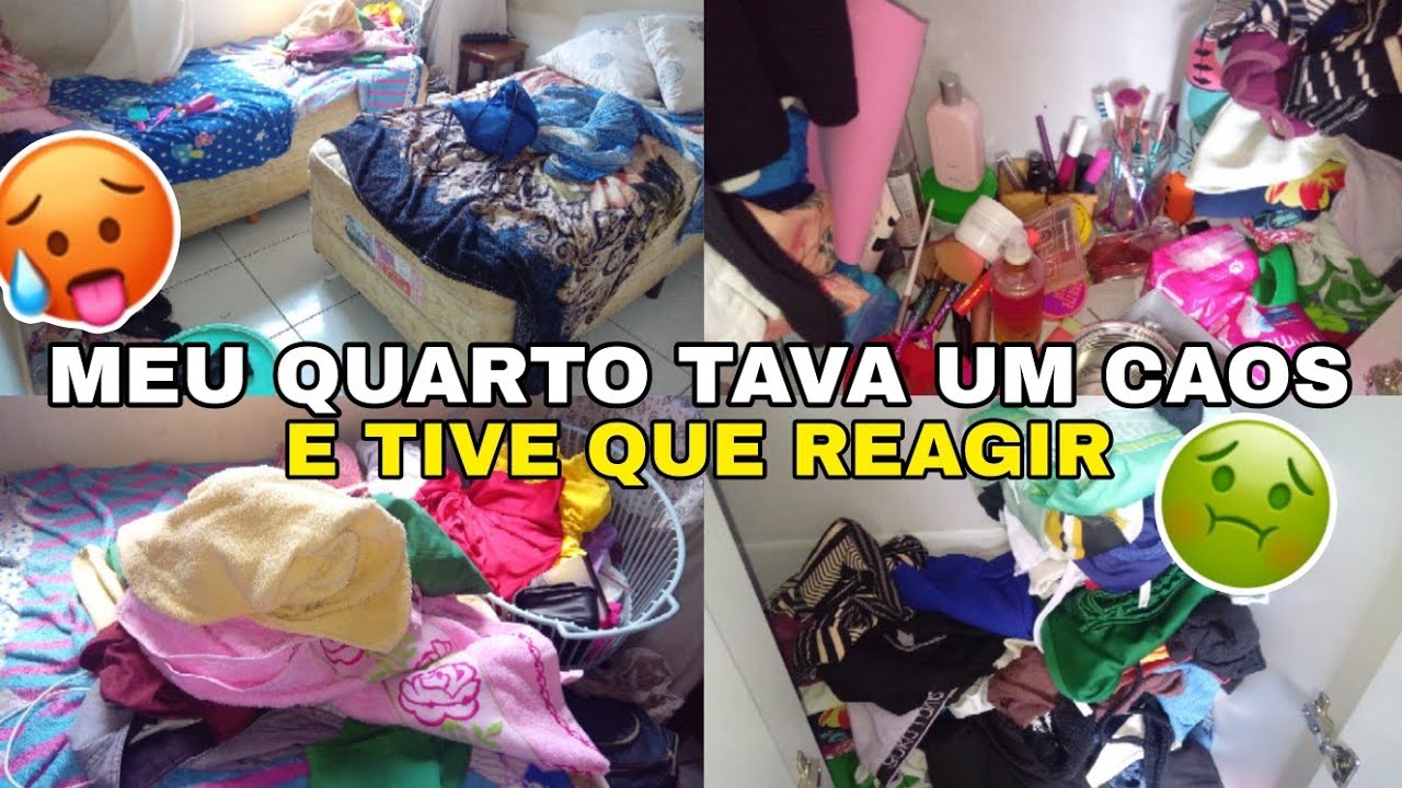 MEU QUARTO TAVA UM CAOS e eu fui encarar... será que deu bom? 😂”