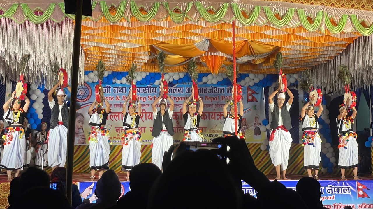Tharu Dance • District Winner • Nepali Cultural Dance • Jharjhrya Dance • PABSON Jhapa 2081 •