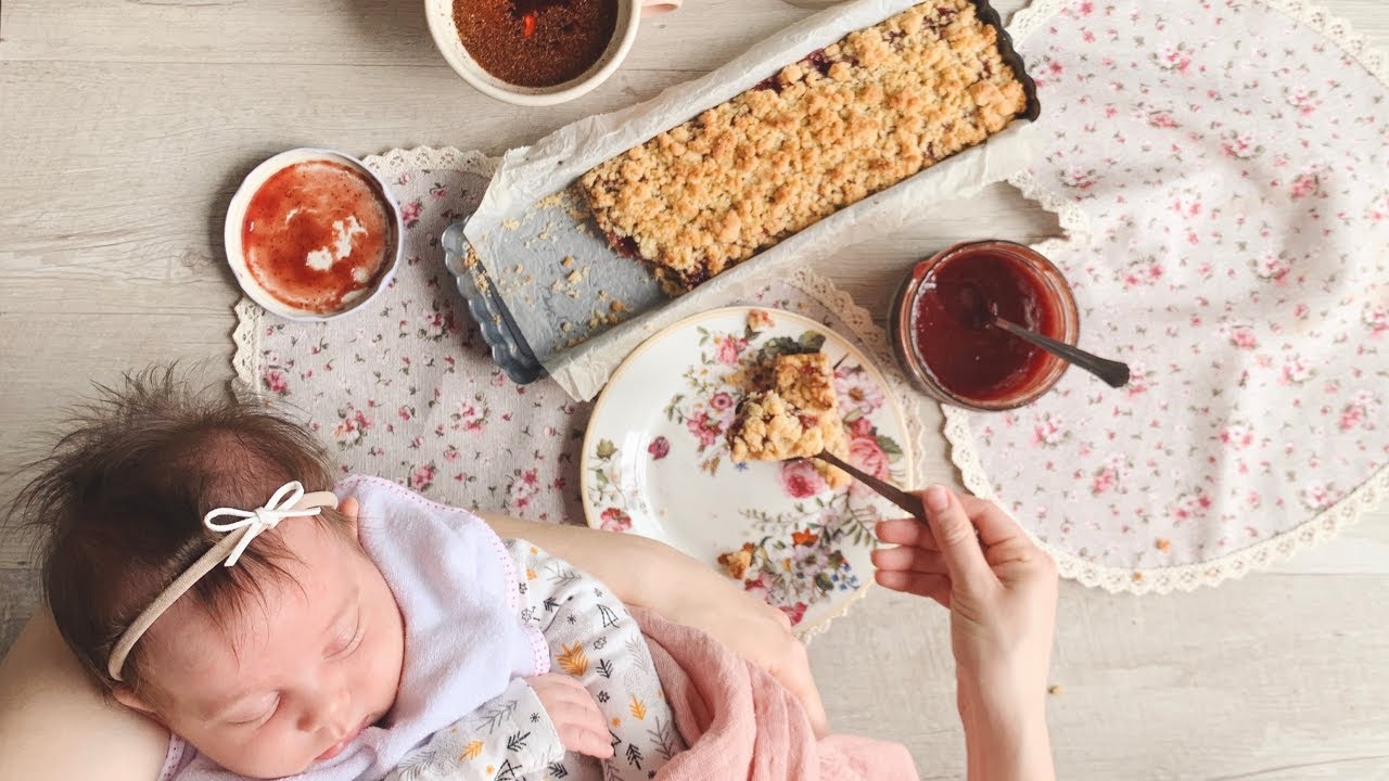 Confettura di fragole  + crumble senza burro