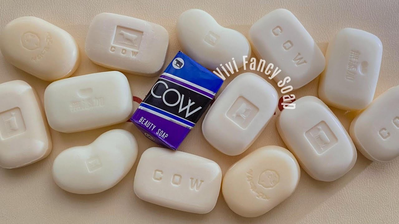 ASMR Soap Cutting/Dry Soap Cutting ASMR/Satisfying Sound ASMR/No Talking/Crunchy Cow Soaps