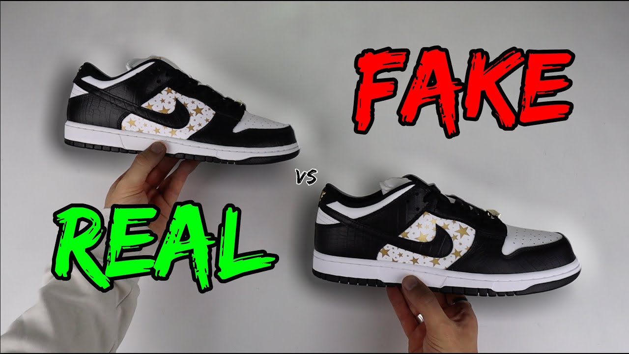 НАСТОЯЩЕЕ ПРОТИВ ПОДДЕЛКИ! СРАВНЕНИЕ NIKE x SUPREME SB DUNK BLACK!