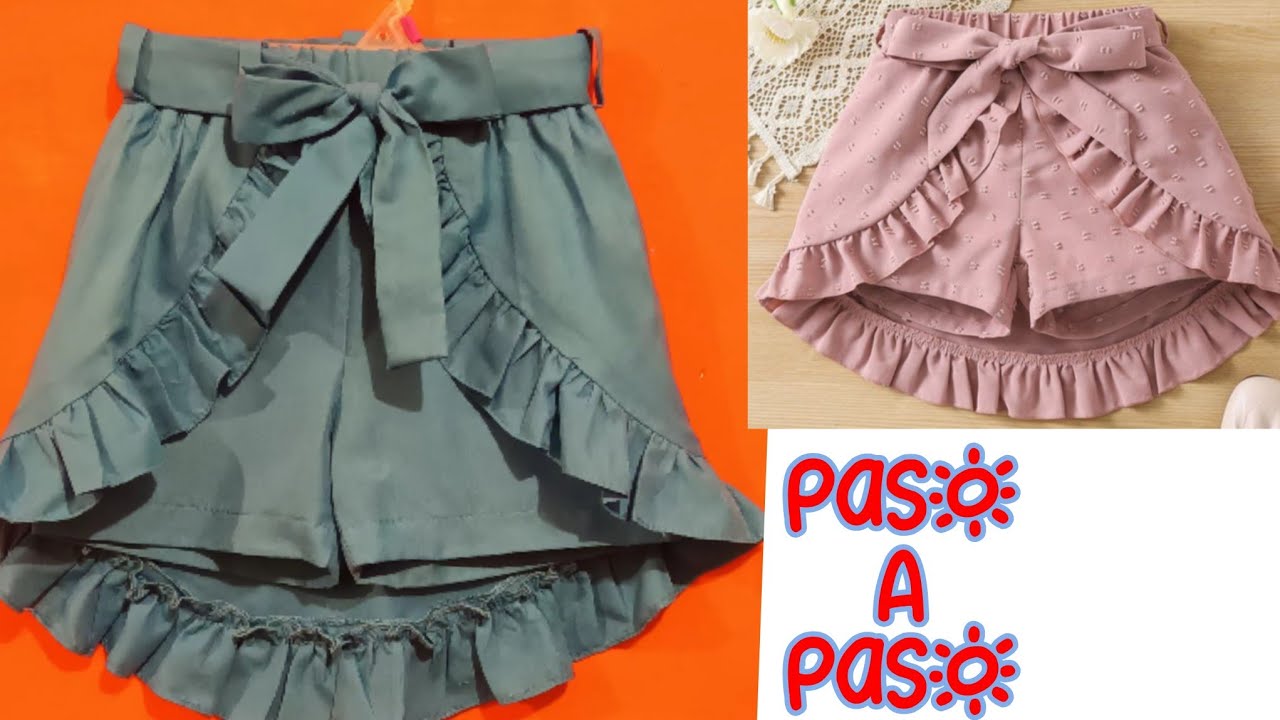 Short de NIÑA(trasformacion, corte y confección) todas las tallas.