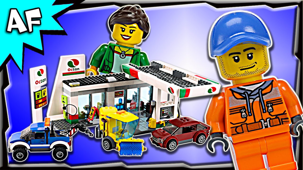 Lego City Service Station 60132 Animation & Stop Motion Build Review