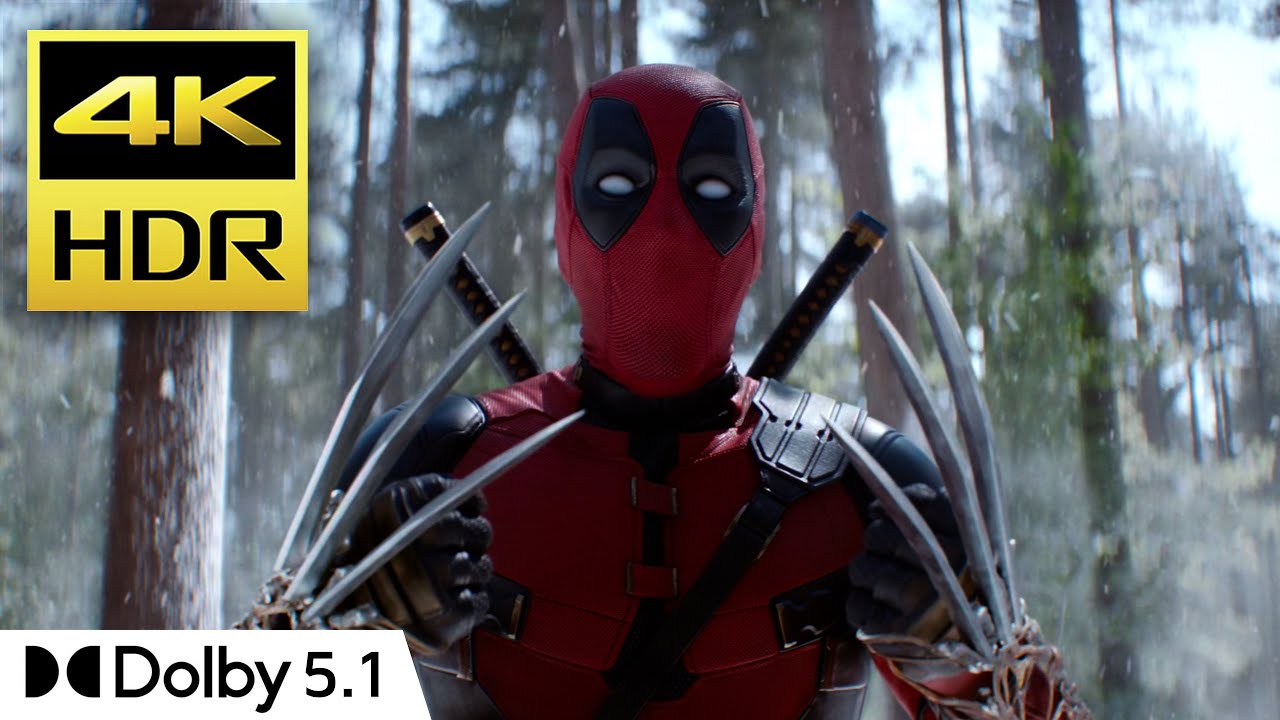 Deadpool & Wolverine (2024) - Deadpool vs. TVA Soldiers [4K HDR - Dolby 5.1]