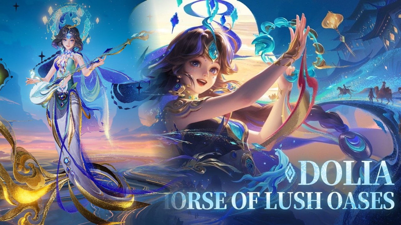 Horse of Lush Oases Dolia Skin Showcase - Honor of Kings