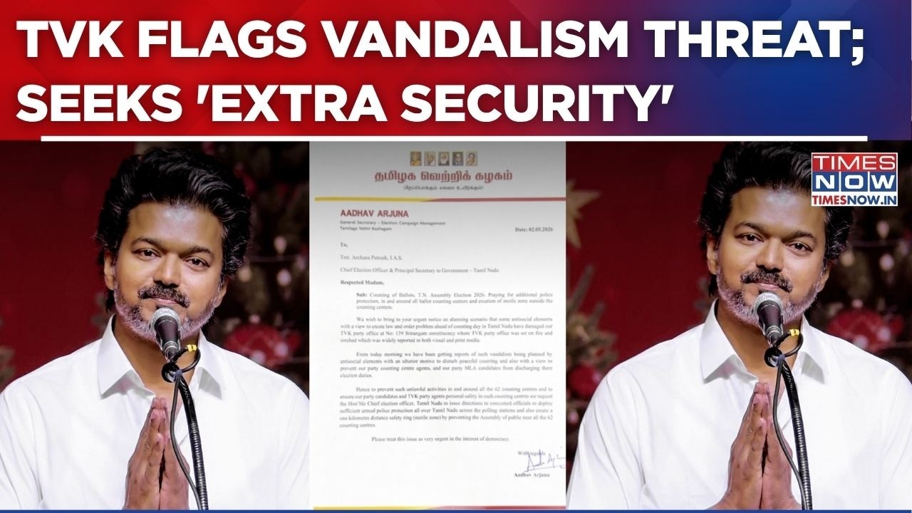 TVK Seeks 'Extra Security' At Counting Centres; Flags Vandalism Threat Ahead Of TN Poll Results
