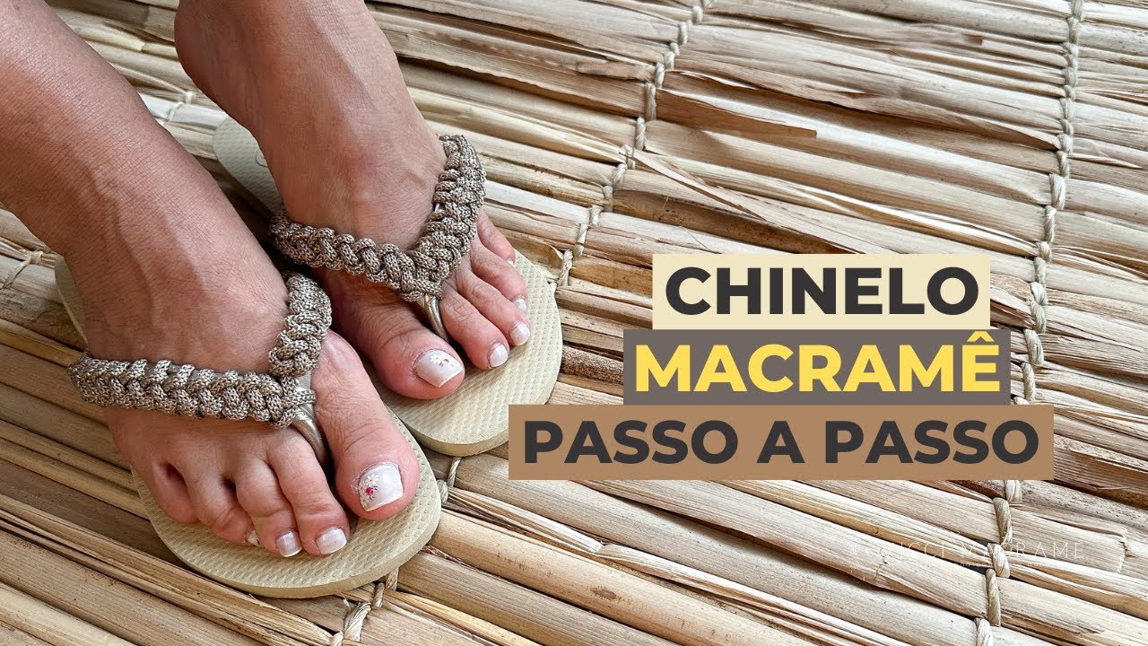 CHINELO MACRAME PASSO A PASSO
