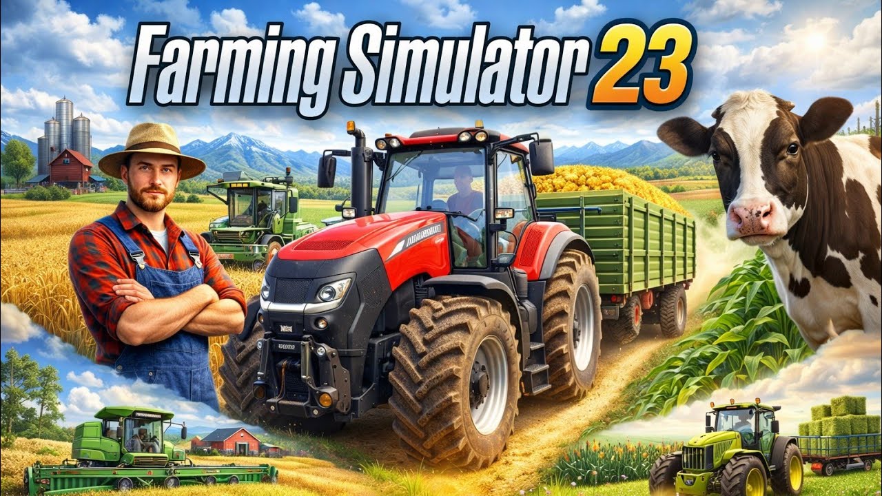 ULTIMATE FARMING/WORKING THE FIELD REAL/EXPRIENCE GAME 🎮/FARMING SIMULATOR 23/ 1ST GENERATION FARM