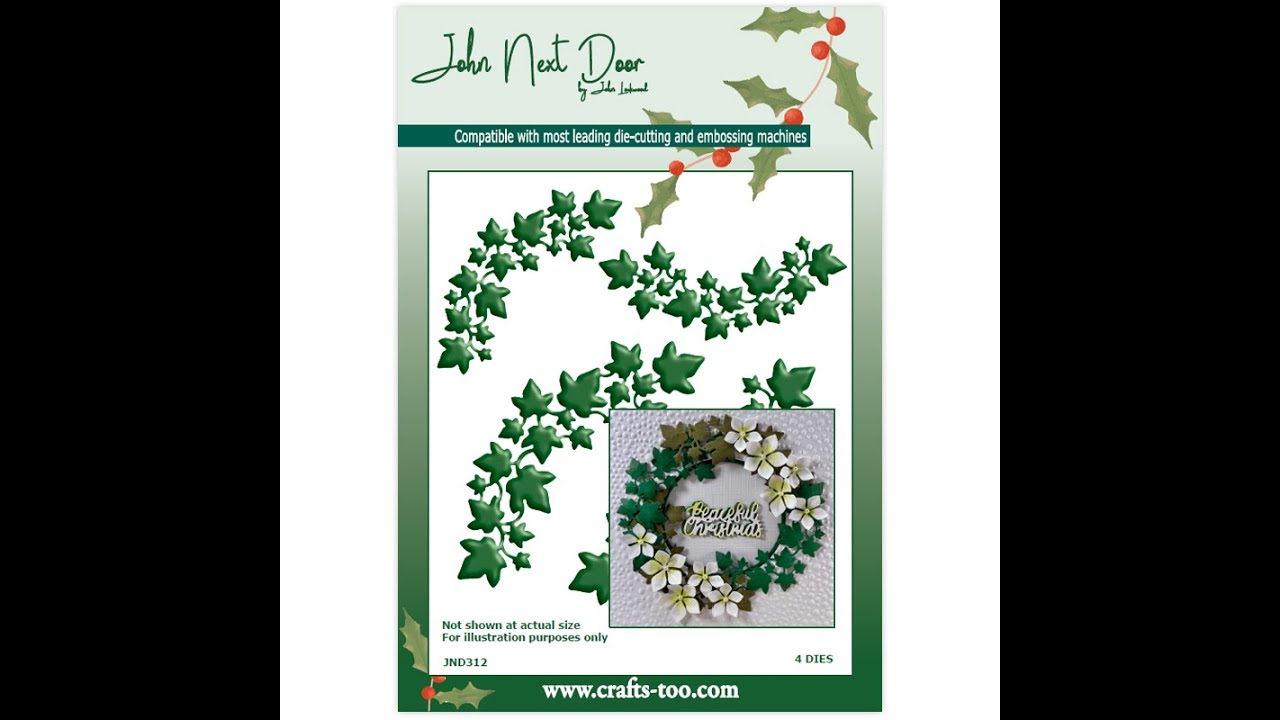 JND312/JND307/JND315 - Majestic Ivy, Hellebore Die & Merry Greetings