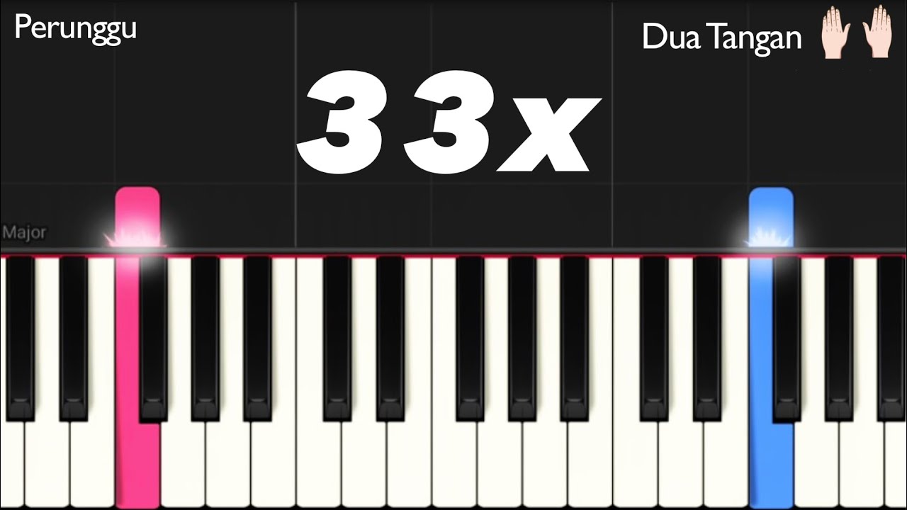 33x - Perunggu | Piano Tutorial Pemula