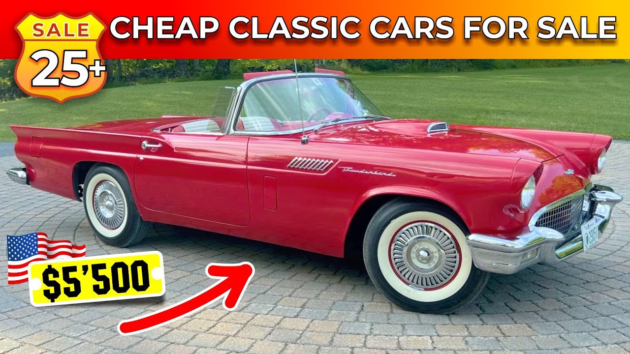 25+ COLLECTOR’S CLASSIC CARS FINDS FOR SALE CHEAPLY TODAY