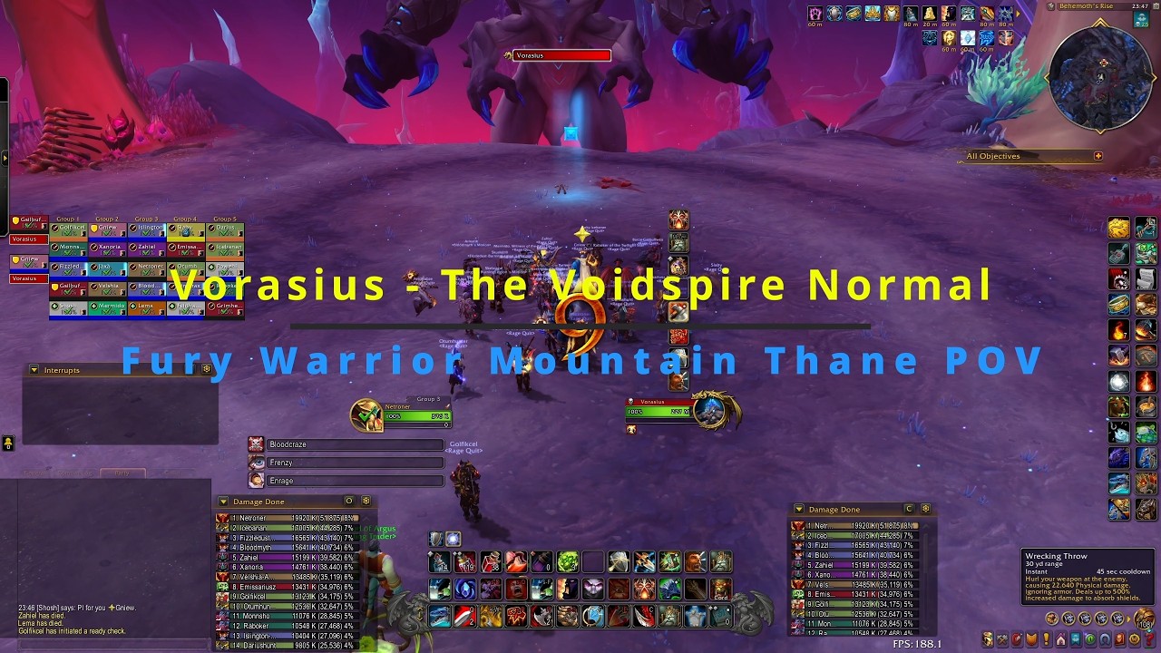 VORASIUS (GORO-ZILLA) DOWN! 🦖⚔️ Normal The Voidspire Fury Warrior PoV Mountain Thane