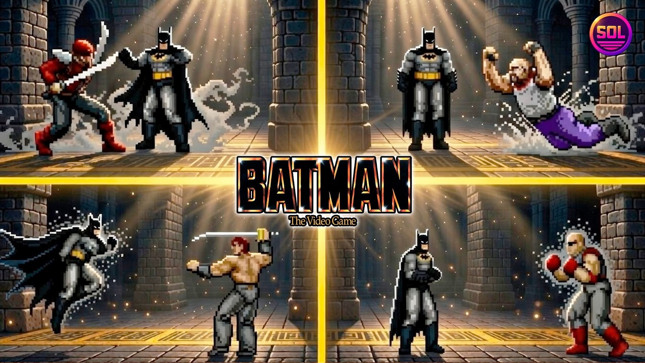 Gotham Sky & Cathedral Boss Rush  - Batman The Video Game (Sega Genesis/Mega Drive)