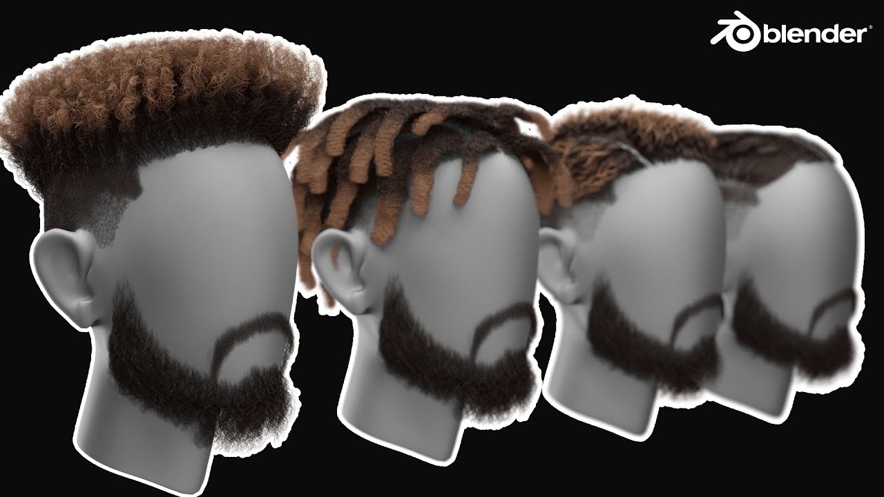 How to create Fade and beard in Blender (BGEN groom tutorial)