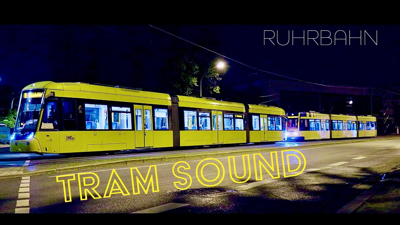 🇩🇪 TRAM SOUND EFFECT 🚋  NF4 VRR  #Ruhrbahn Essen #Straßenbahn Depot Germany  #brownnoise