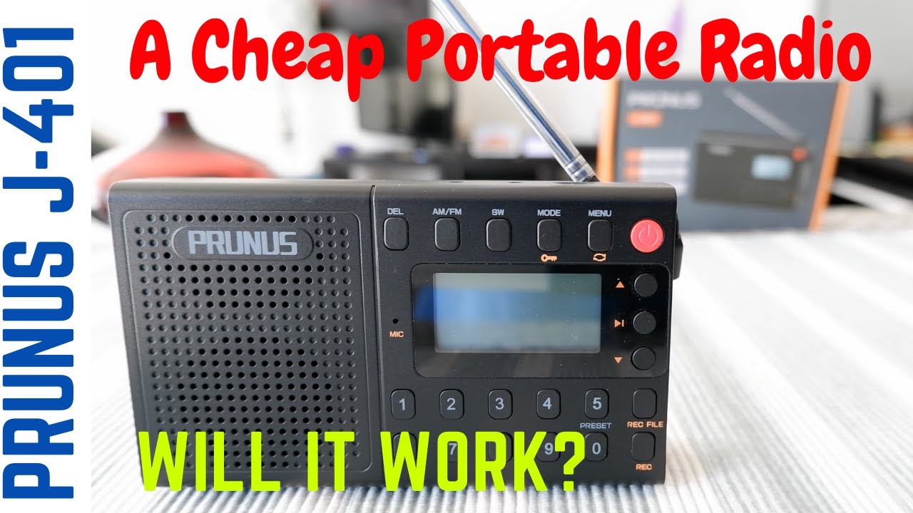 Prunus J-401 Digital AM FM Shortwave Portable Radio MP3 Recorder Review | Best Cheap Portable Radio