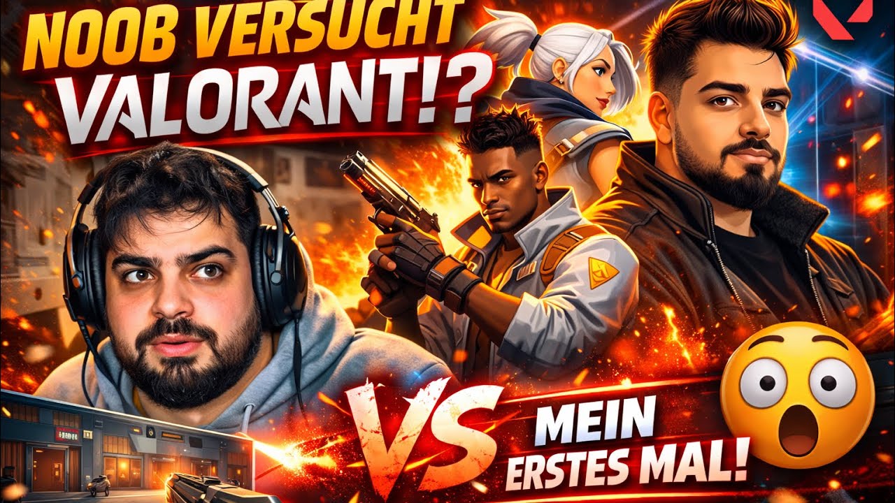 NOOB spielt VALORANT zum ERSTEN MAL!? 😱 Komplettes Chaos & krasse Momente! (Part 1/9)