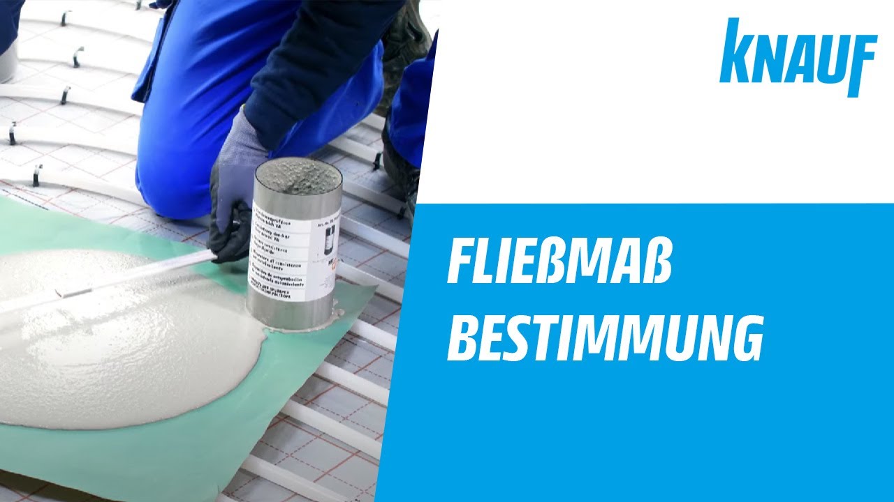 Knauf Fließestrich - Bestimmung des Fließmaßes