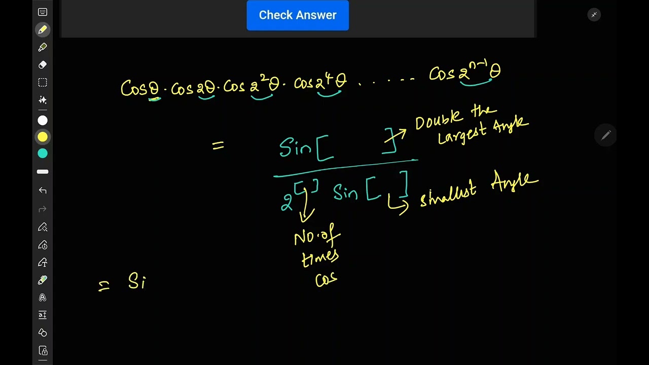 Trigonometry Multiple angles pyq