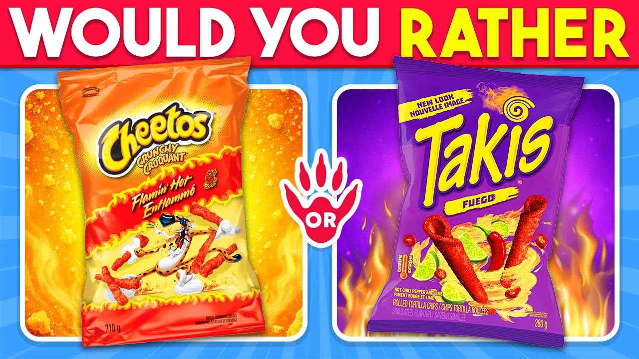 Would You Rather...? Snacks & Junk Food Edition 🍔🍟 Quiz Croco